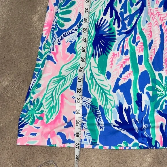 NWOT Lilly Pulitzer Esmeralda Jet Stream Blue Floral Ruffle Sleeve Shift Dress - Picture 10 of 12